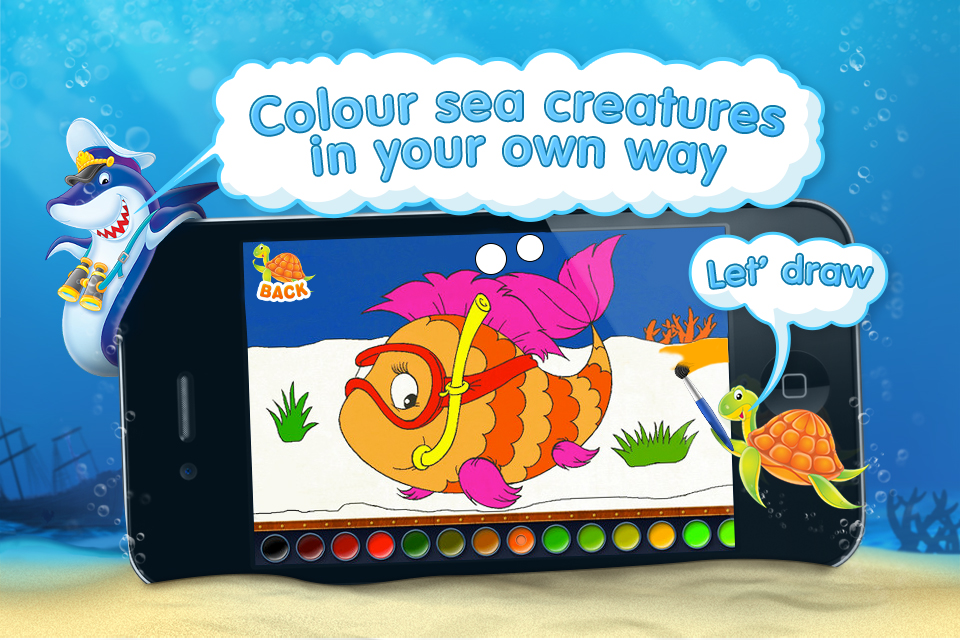 Screenshot Puzzles 'N Colouring – Sea Adventures. 2 jigsaw puzzles, 2 coloring pages, games for kids category Screenshot Puzzles 'N Colouring – Sea Adventures. 2 jigsaw puzzles, 2 coloring pages, games for kids category